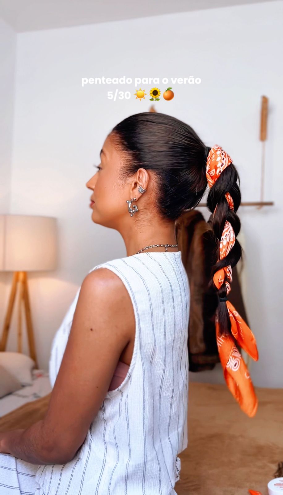 Cabelo de verão: penteado com lenço!