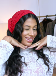 Como usar o lenço de crochê no cabelo com muito estilo e zero frizz 💁‍♀️