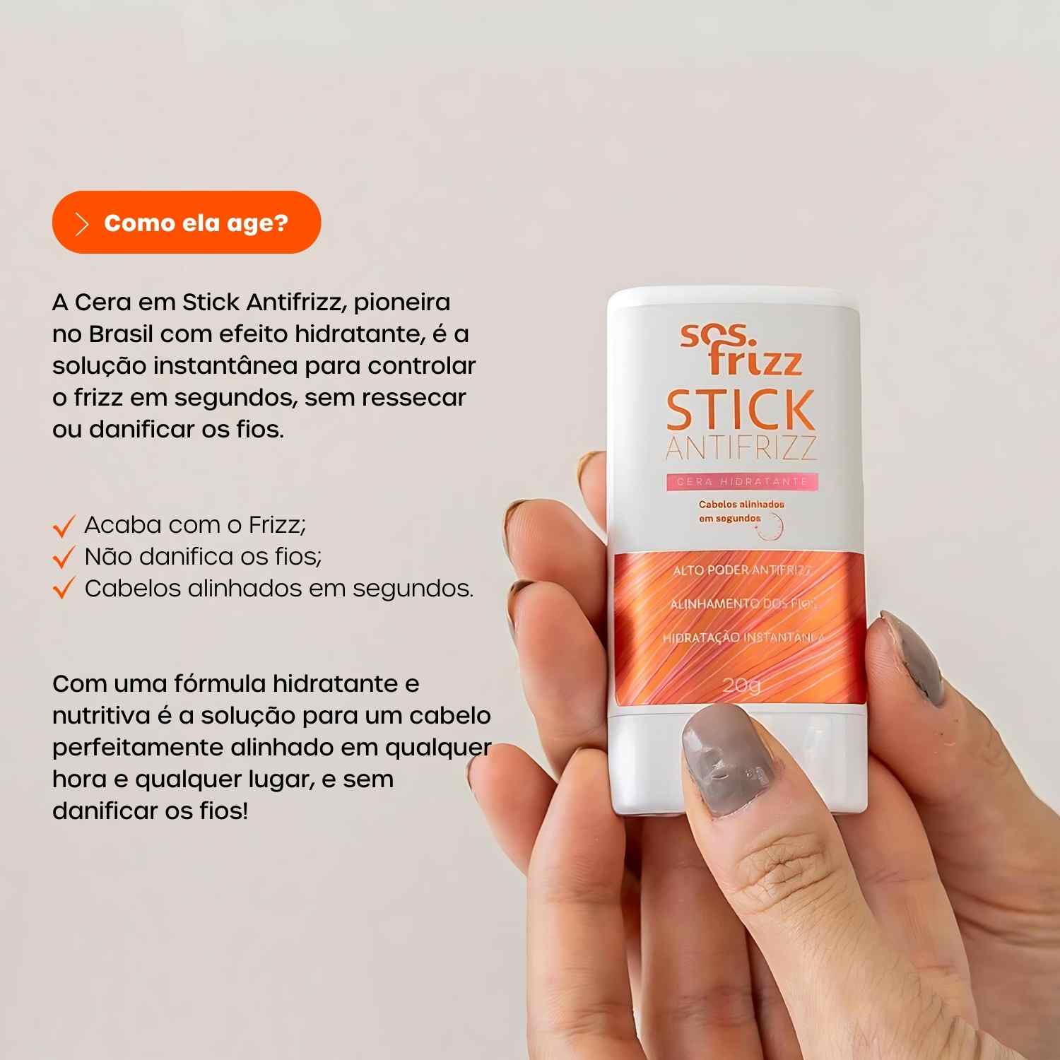 CERA STICK ANTIFRIZZ 20g – Sos Frizz