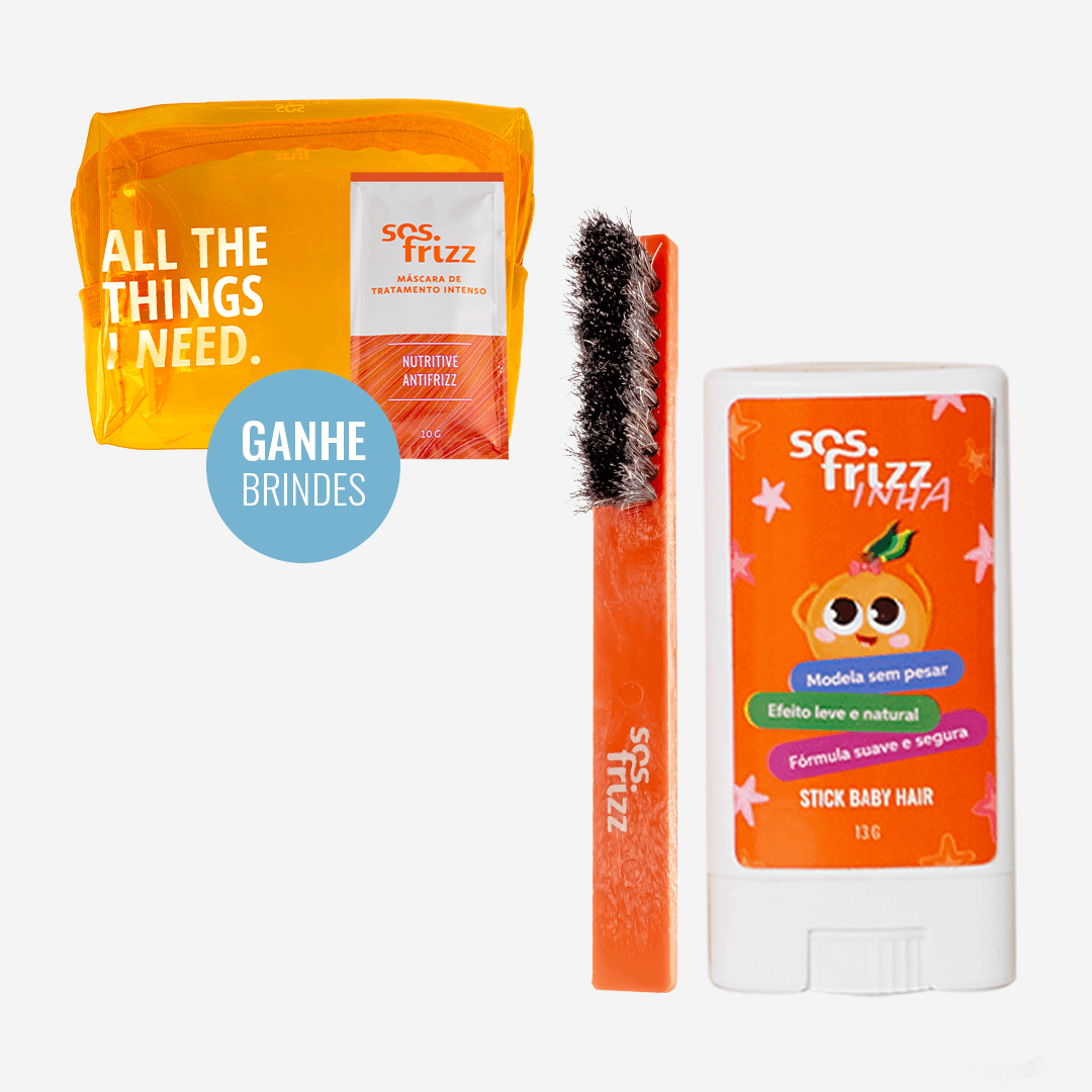 KIT BABY SEM FRIZZ - GANHE NECESSAIRE + SACHÊ DA MÁSCARA NUTRITIVE