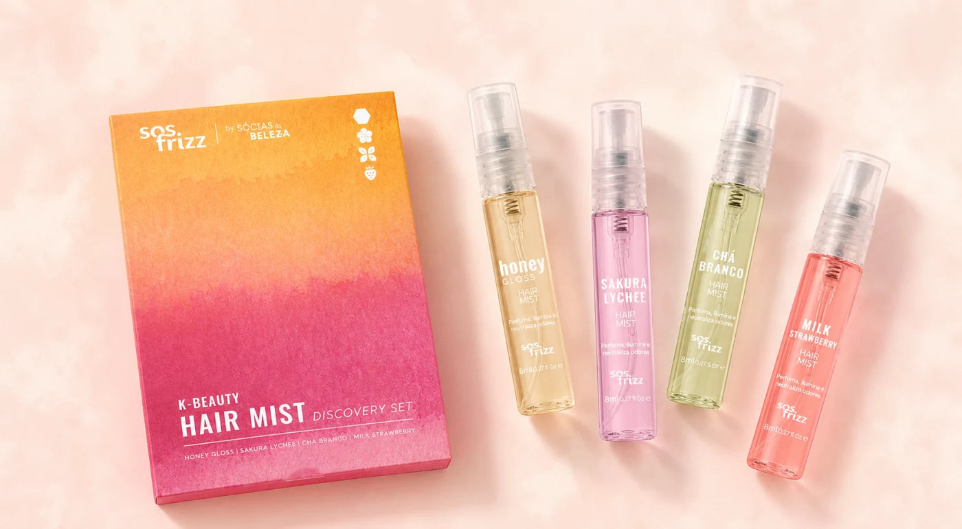 Discovery Set e quatro fragrâncias Hair Mist SOS Frizz